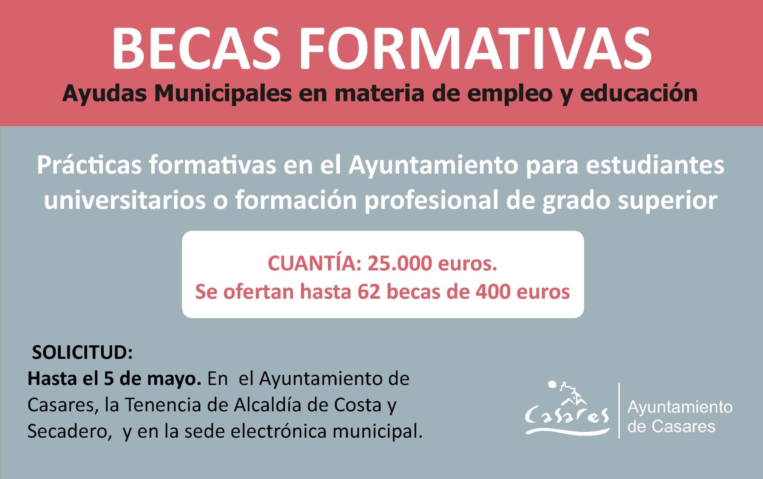 Abierta la convocatoria de Becas Formativas del Ayuntamiento de Casares ...